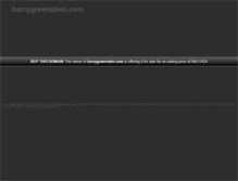 Tablet Screenshot of barrygreenstein.com